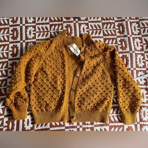 Misha & Puff popcorn cardigan in cotton size L